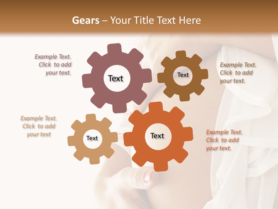 A Pregnant Woman Holding A Flower Powerpoint Presentation PowerPoint Template