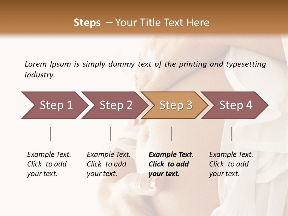 A Pregnant Woman Holding A Flower Powerpoint Presentation PowerPoint Template