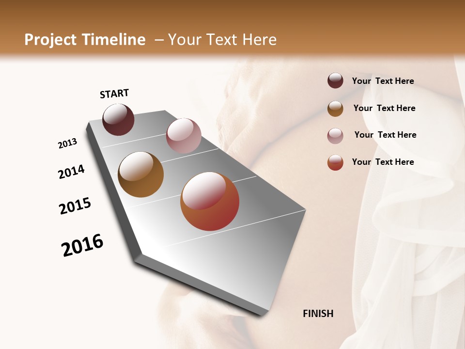 A Pregnant Woman Holding A Flower Powerpoint Presentation PowerPoint Template