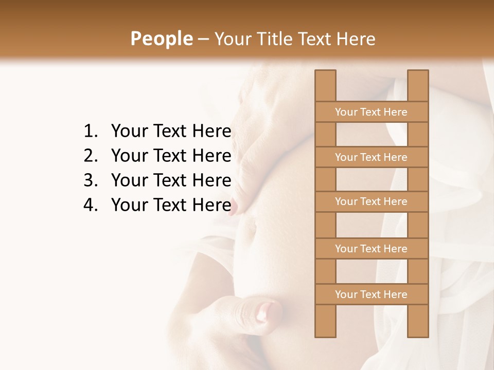 A Pregnant Woman Holding A Flower Powerpoint Presentation PowerPoint Template