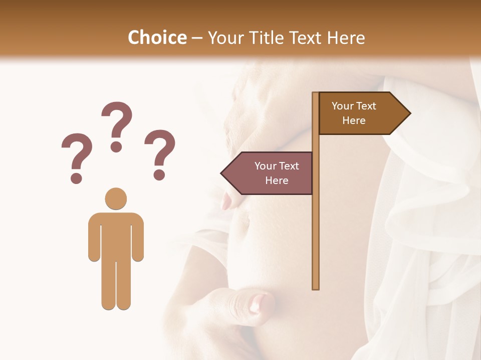 A Pregnant Woman Holding A Flower Powerpoint Presentation PowerPoint Template