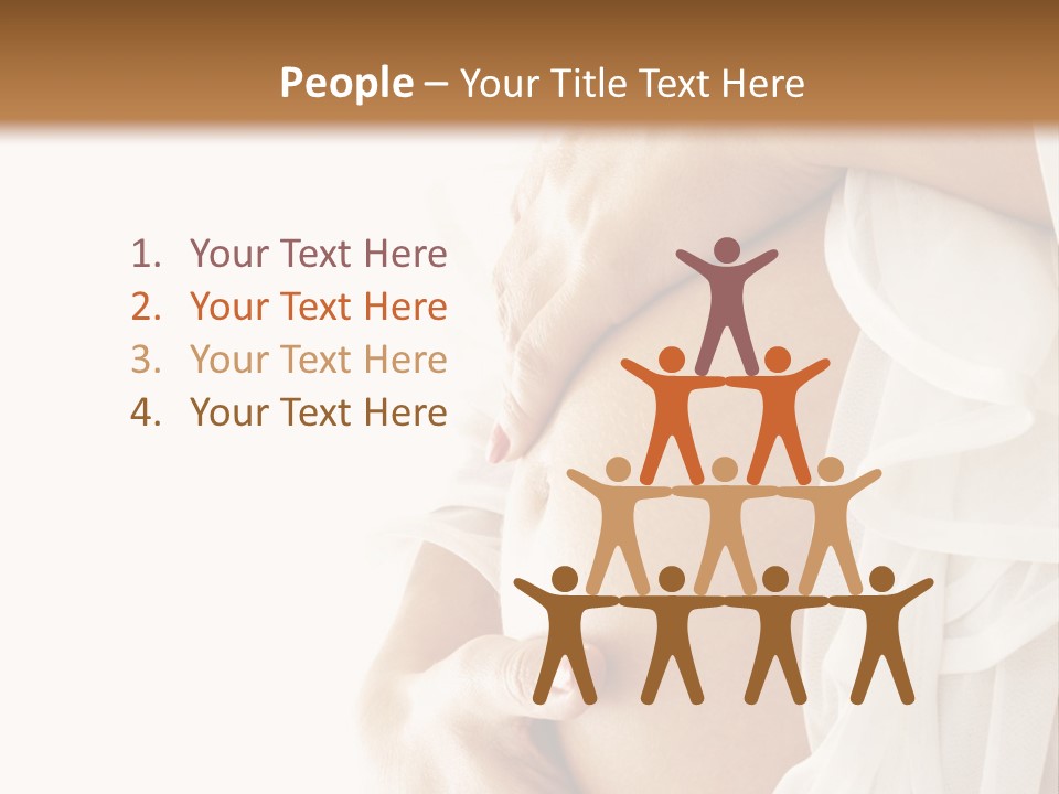 A Pregnant Woman Holding A Flower Powerpoint Presentation PowerPoint Template