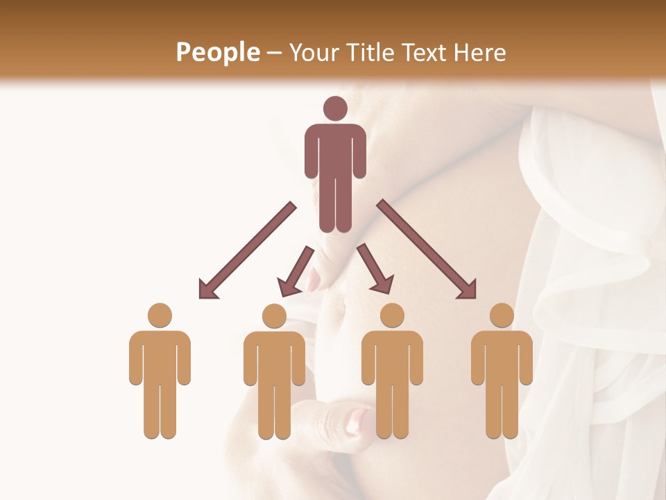 A Pregnant Woman Holding A Flower Powerpoint Presentation PowerPoint Template