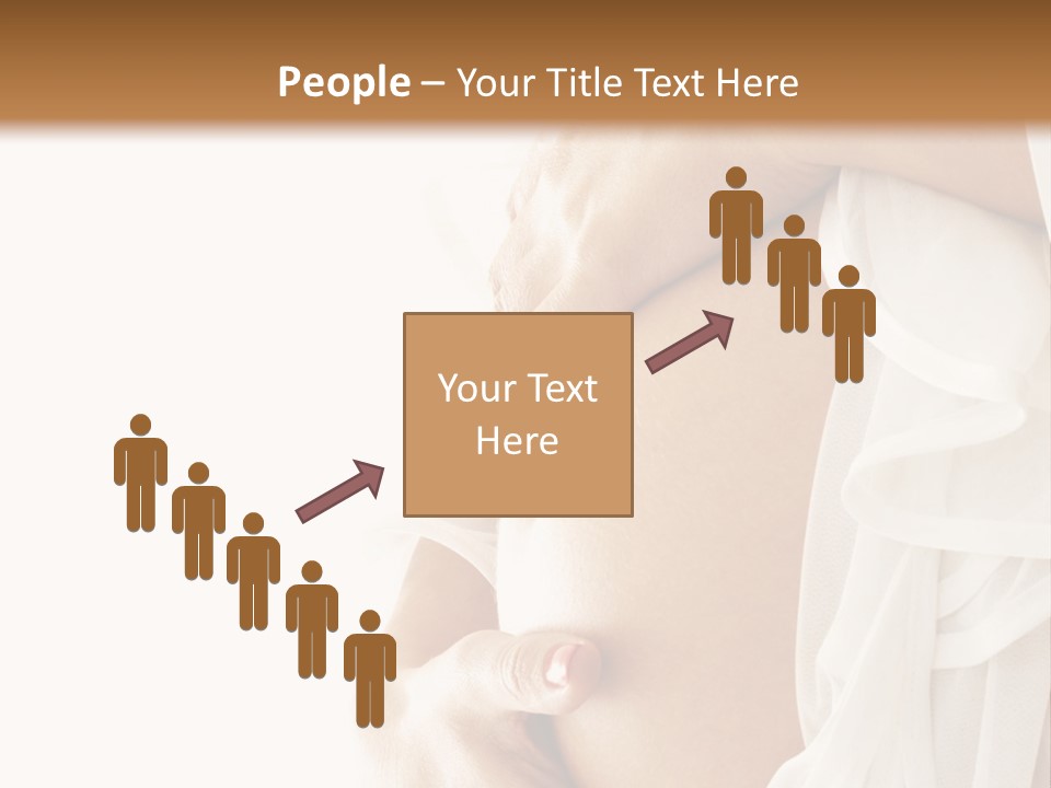 A Pregnant Woman Holding A Flower Powerpoint Presentation PowerPoint Template