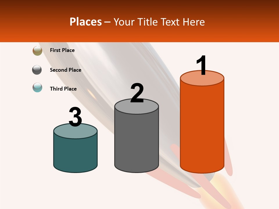A Powerpoint Presentation With A Rocket Going Through It PowerPoint Template