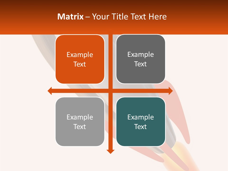 A Powerpoint Presentation With A Rocket Going Through It PowerPoint Template