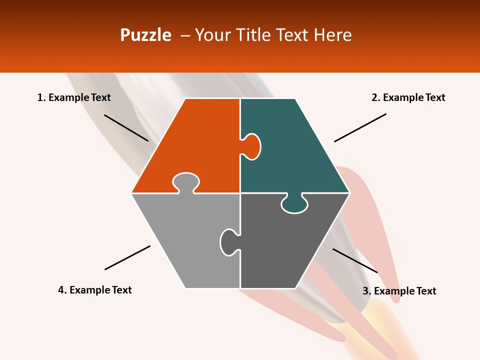 A Powerpoint Presentation With A Rocket Going Through It PowerPoint Template