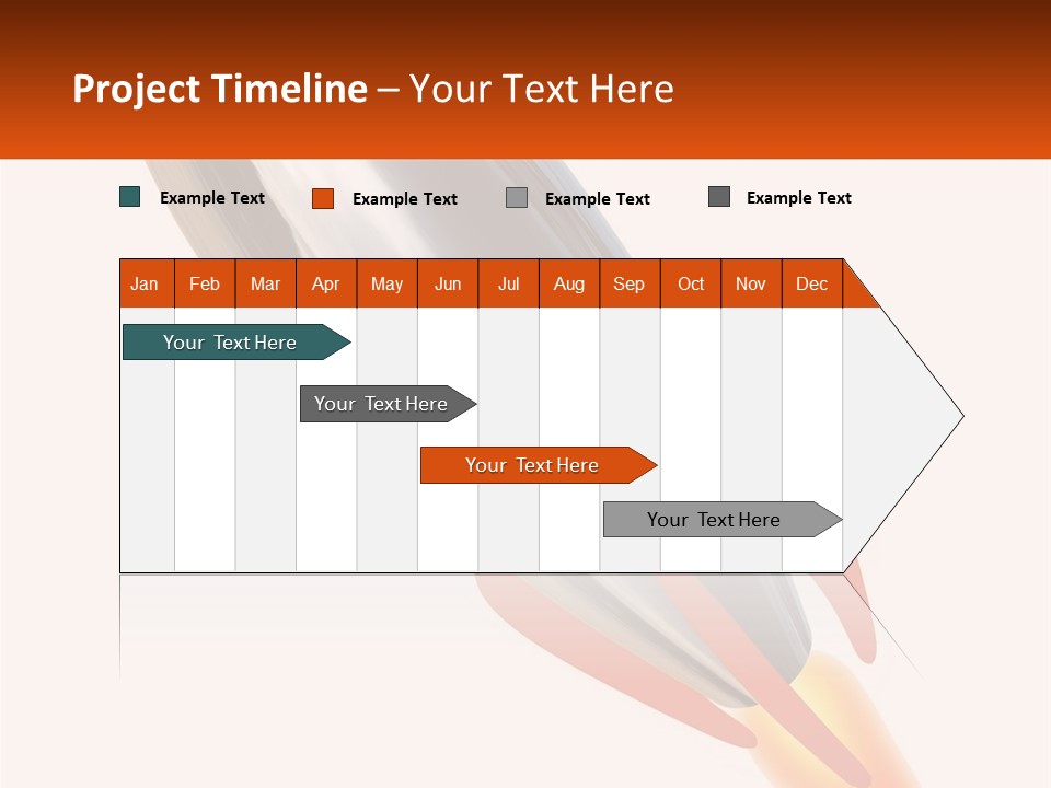 A Powerpoint Presentation With A Rocket Going Through It PowerPoint Template