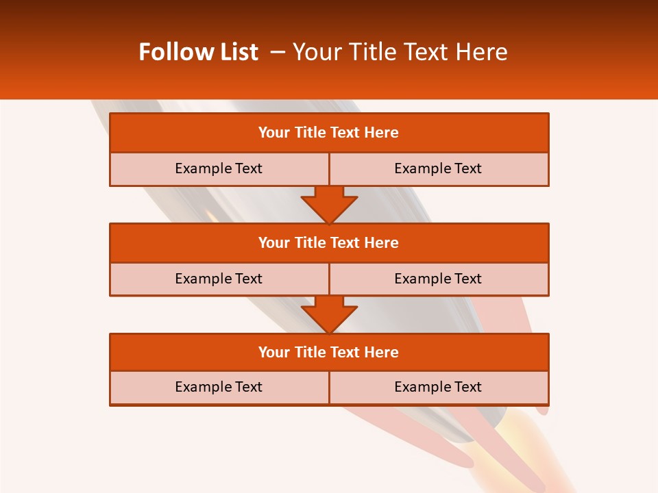 A Powerpoint Presentation With A Rocket Going Through It PowerPoint Template