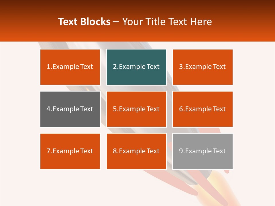 A Powerpoint Presentation With A Rocket Going Through It PowerPoint Template