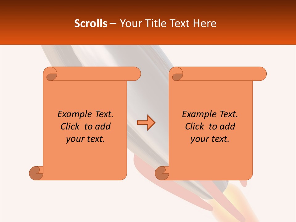 A Powerpoint Presentation With A Rocket Going Through It PowerPoint Template