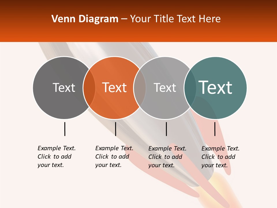 A Powerpoint Presentation With A Rocket Going Through It PowerPoint Template