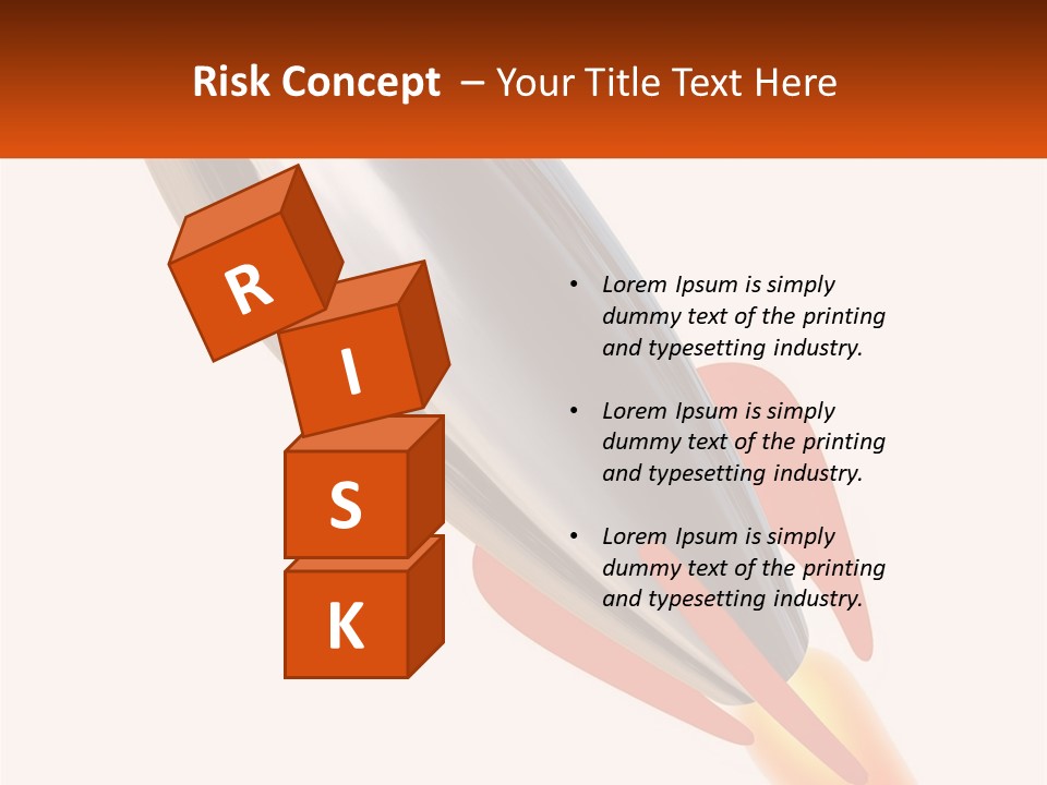 A Powerpoint Presentation With A Rocket Going Through It PowerPoint Template