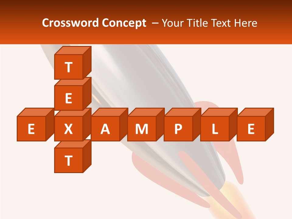 A Powerpoint Presentation With A Rocket Going Through It PowerPoint Template