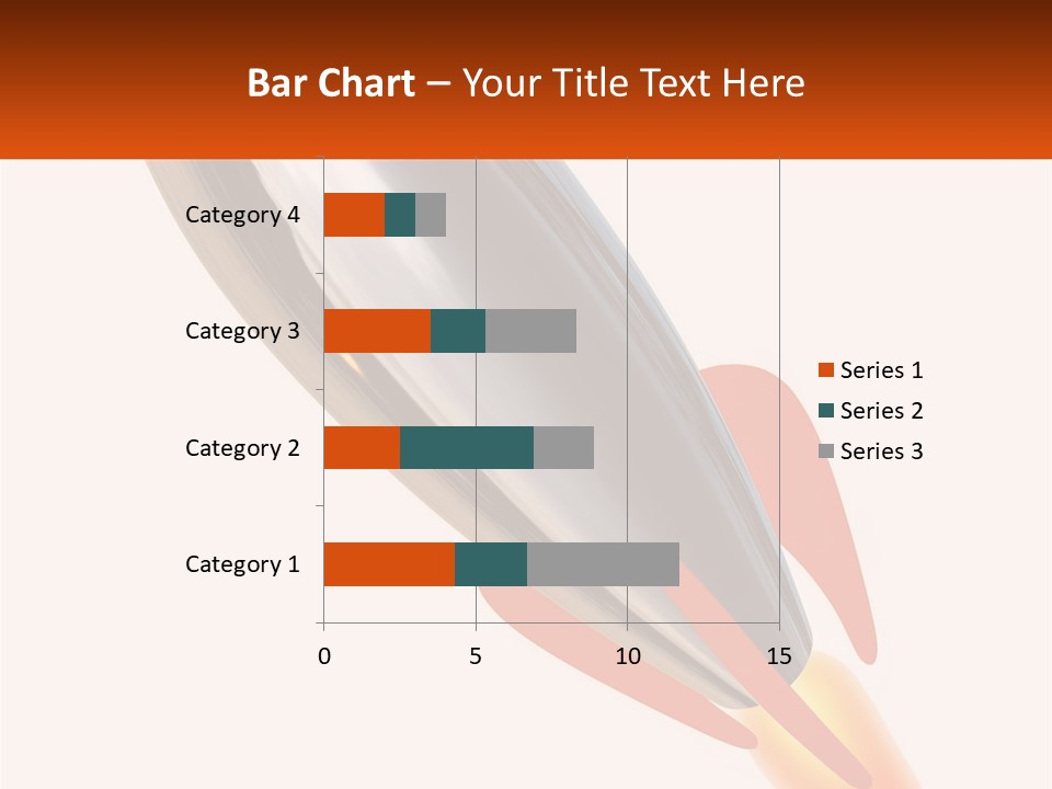 A Powerpoint Presentation With A Rocket Going Through It PowerPoint Template