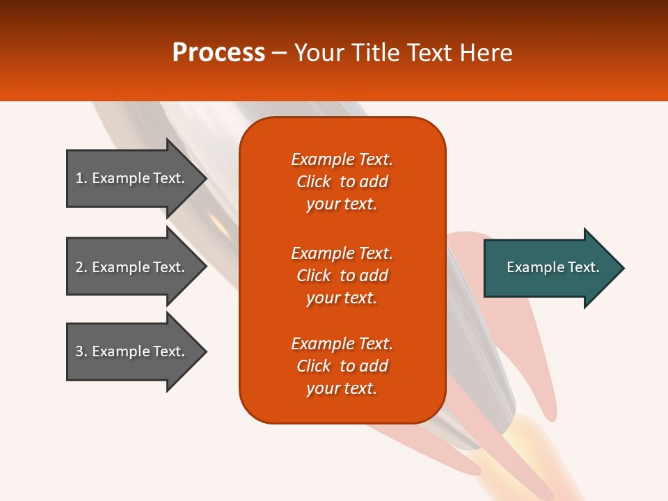 A Powerpoint Presentation With A Rocket Going Through It PowerPoint Template