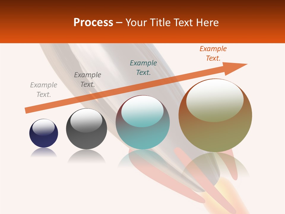 A Powerpoint Presentation With A Rocket Going Through It PowerPoint Template