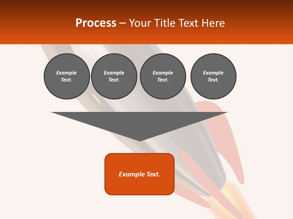A Powerpoint Presentation With A Rocket Going Through It PowerPoint Template