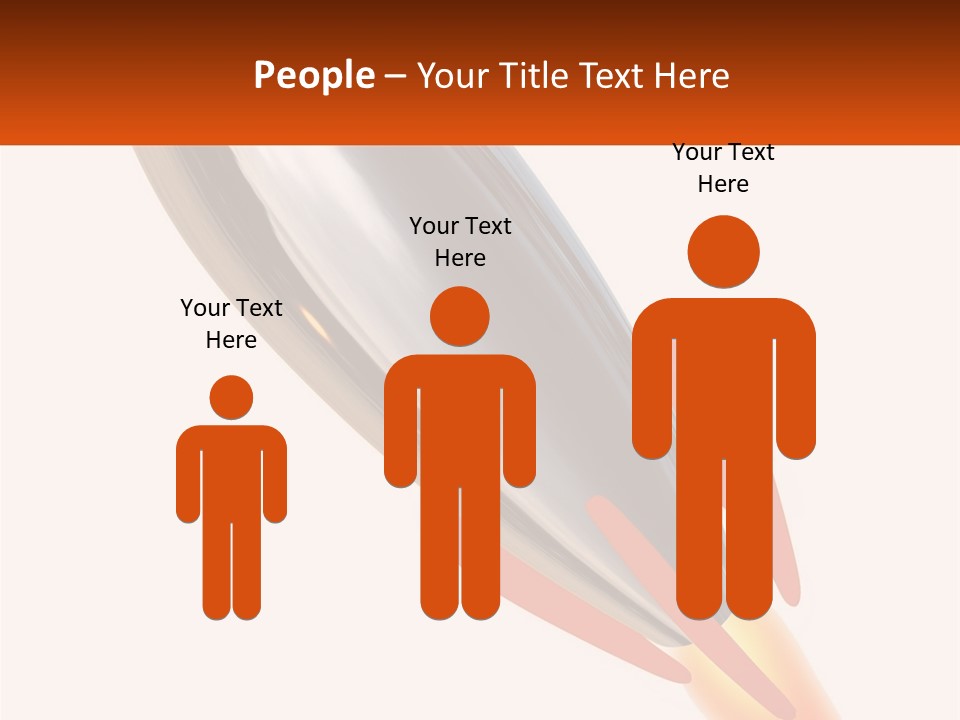 A Powerpoint Presentation With A Rocket Going Through It PowerPoint Template