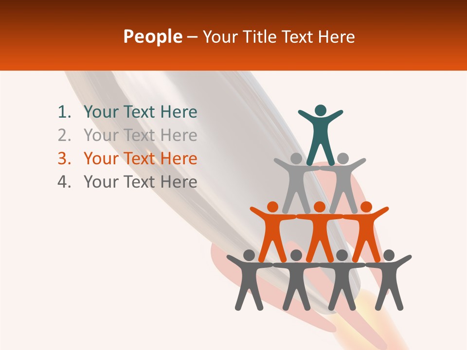 A Powerpoint Presentation With A Rocket Going Through It PowerPoint Template