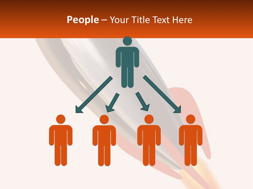 A Powerpoint Presentation With A Rocket Going Through It PowerPoint Template