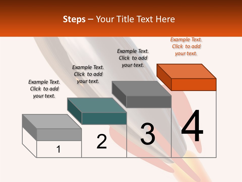 A Powerpoint Presentation With A Rocket Going Through It PowerPoint Template