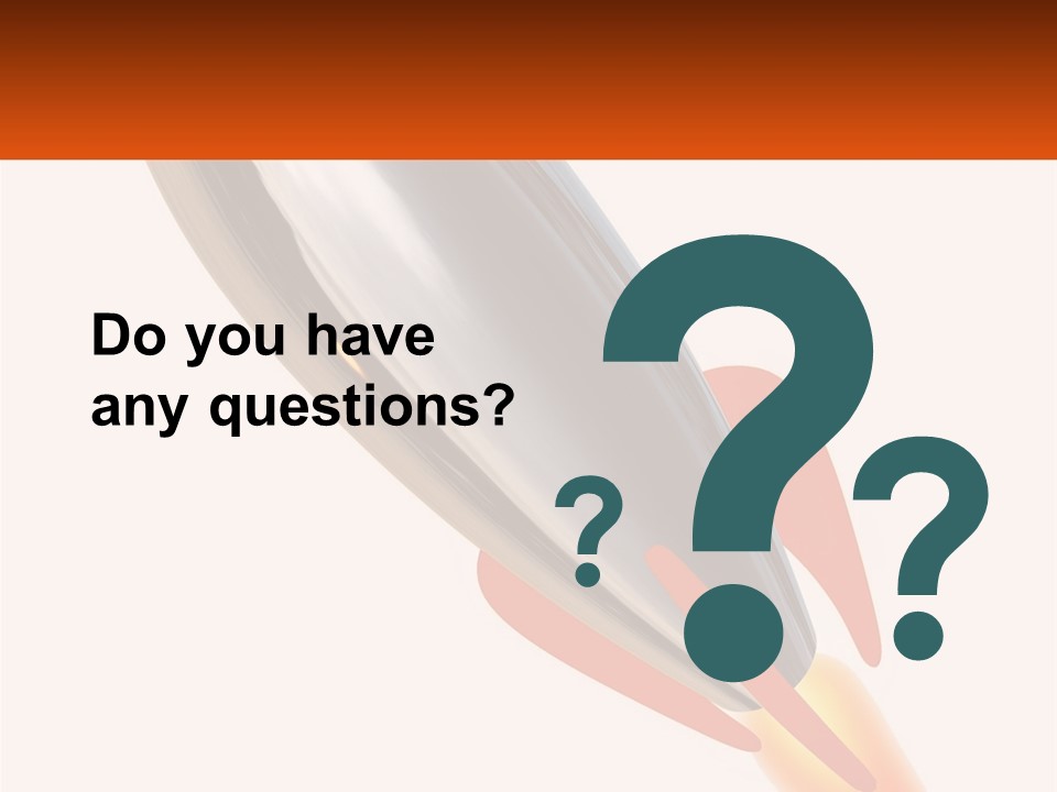 A Powerpoint Presentation With A Rocket Going Through It PowerPoint Template