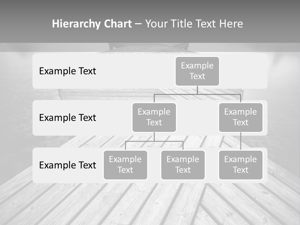 A Wooden Dock With Water And Clouds In The Background PowerPoint Template