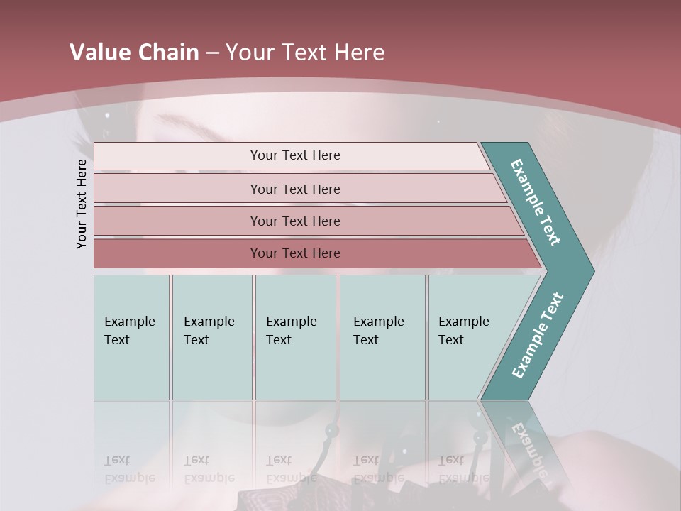 A Woman In A Black Dress With A Bow In Her Hair PowerPoint Template