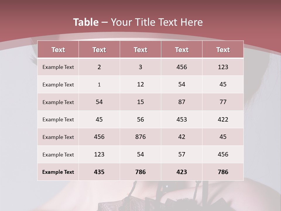 A Woman In A Black Dress With A Bow In Her Hair PowerPoint Template