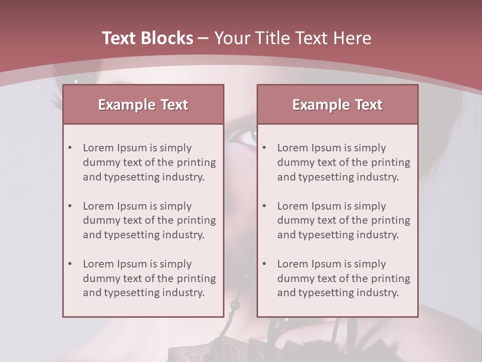 A Woman In A Black Dress With A Bow In Her Hair PowerPoint Template