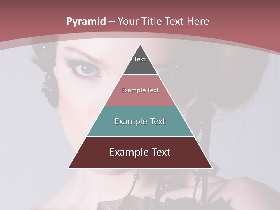 A Woman In A Black Dress With A Bow In Her Hair PowerPoint Template