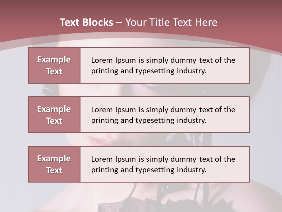 A Woman In A Black Dress With A Bow In Her Hair PowerPoint Template