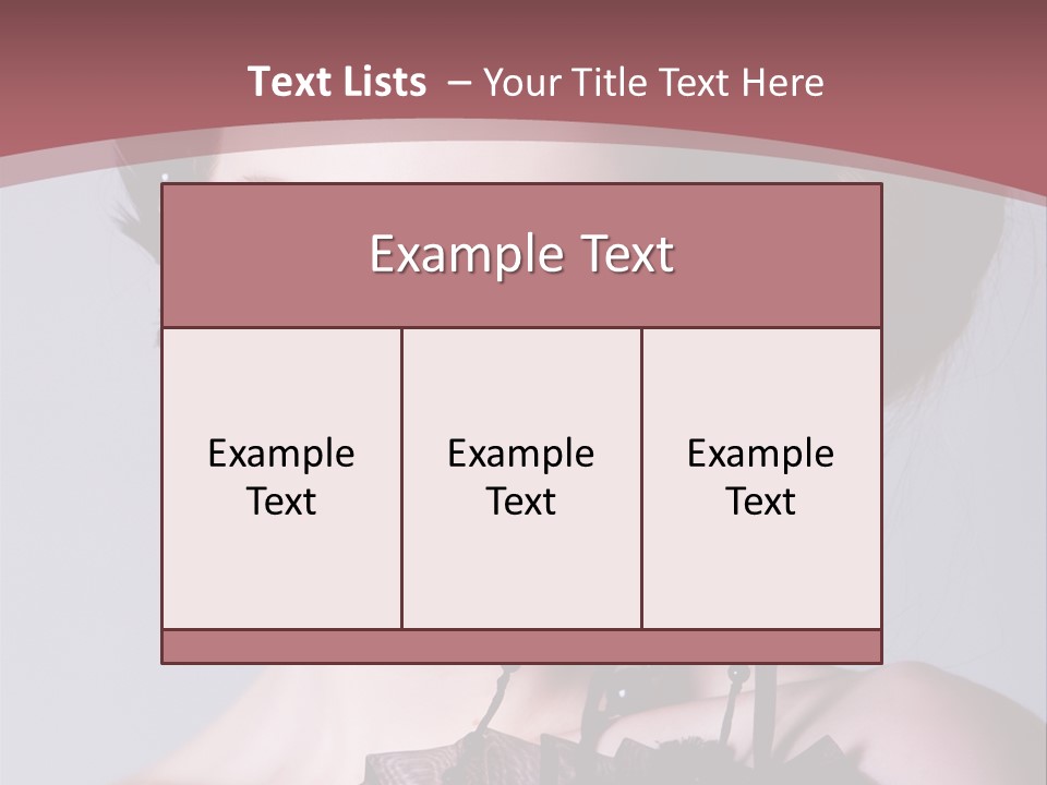 A Woman In A Black Dress With A Bow In Her Hair PowerPoint Template