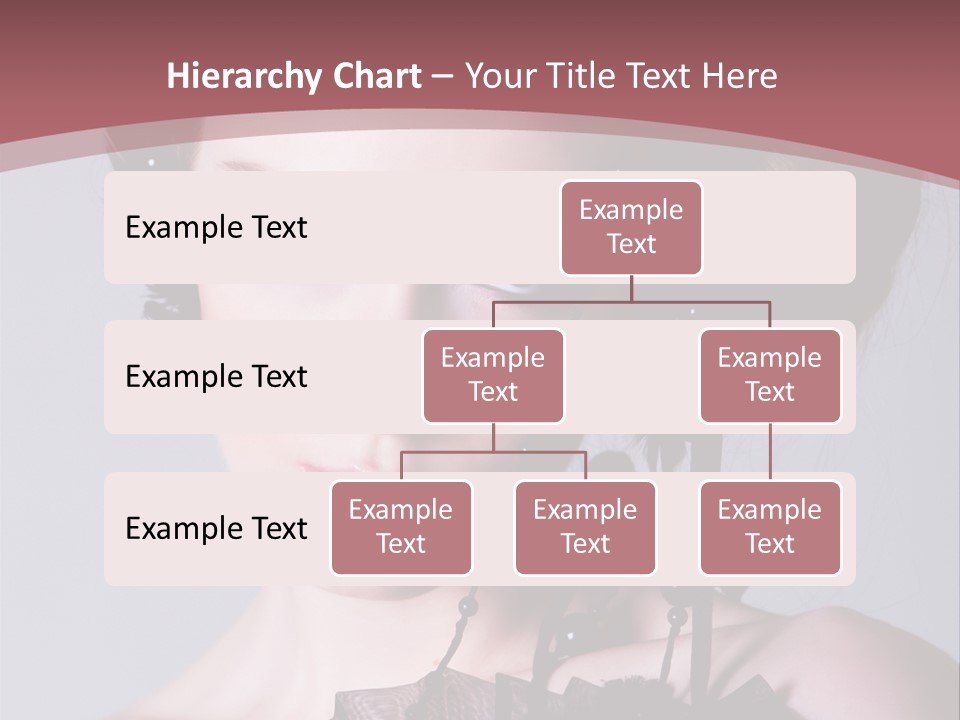 A Woman In A Black Dress With A Bow In Her Hair PowerPoint Template