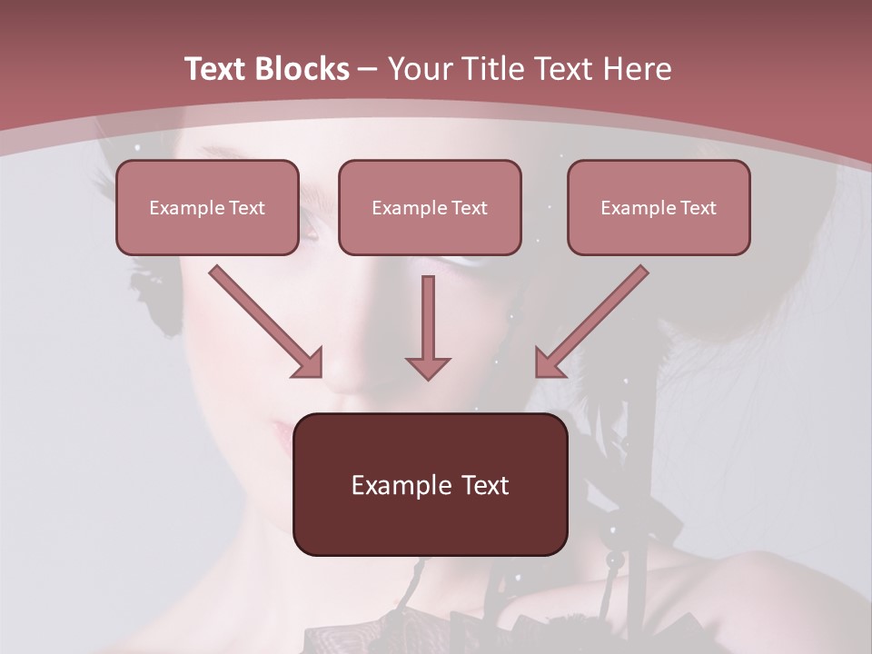 A Woman In A Black Dress With A Bow In Her Hair PowerPoint Template