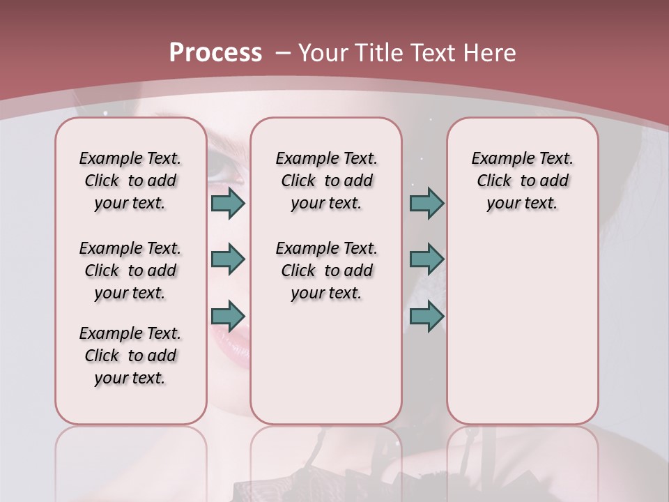 A Woman In A Black Dress With A Bow In Her Hair PowerPoint Template