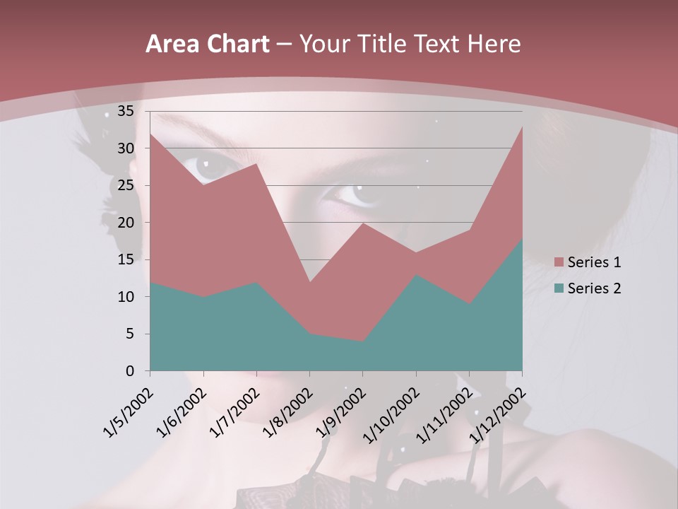 A Woman In A Black Dress With A Bow In Her Hair PowerPoint Template