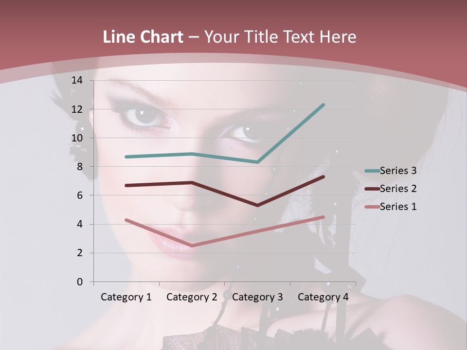 A Woman In A Black Dress With A Bow In Her Hair PowerPoint Template