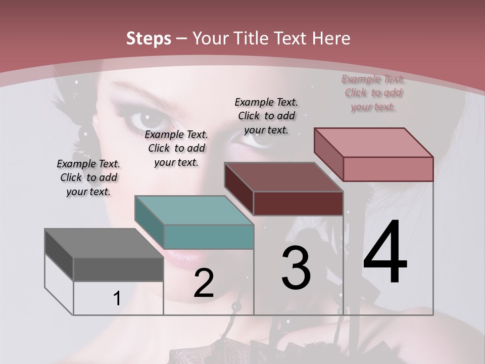 A Woman In A Black Dress With A Bow In Her Hair PowerPoint Template