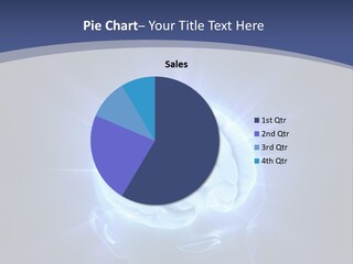 A Human Head With A Glowing Light Coming Out Of It PowerPoint Template