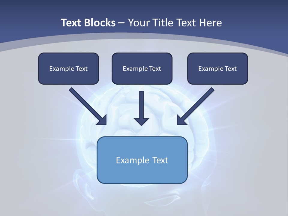 A Human Head With A Glowing Light Coming Out Of It PowerPoint Template