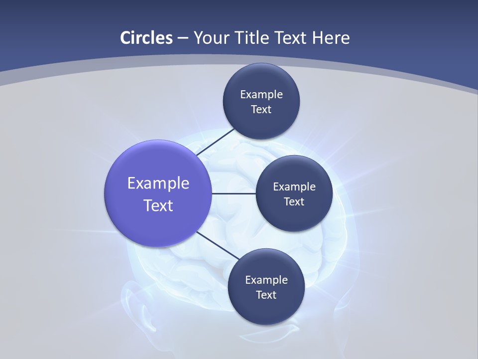 A Human Head With A Glowing Light Coming Out Of It PowerPoint Template