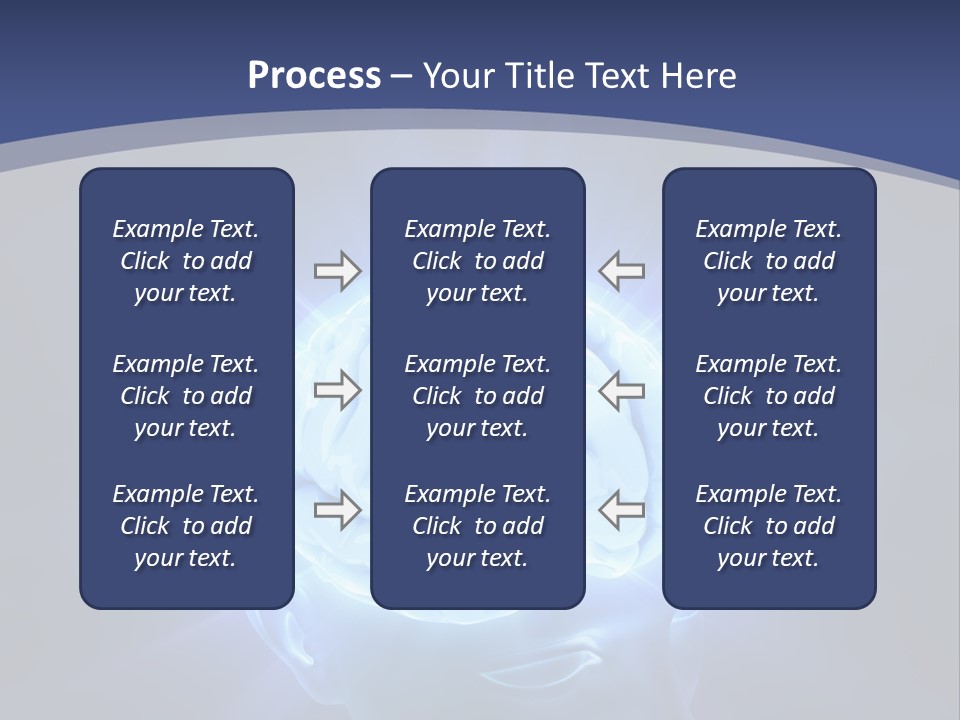 A Human Head With A Glowing Light Coming Out Of It PowerPoint Template