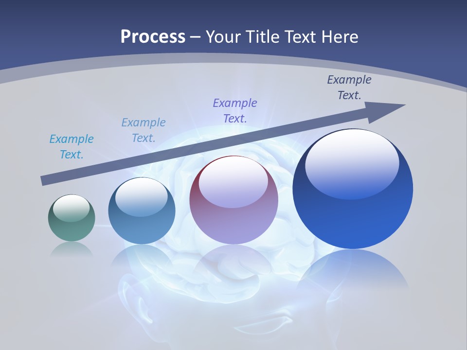 A Human Head With A Glowing Light Coming Out Of It PowerPoint Template