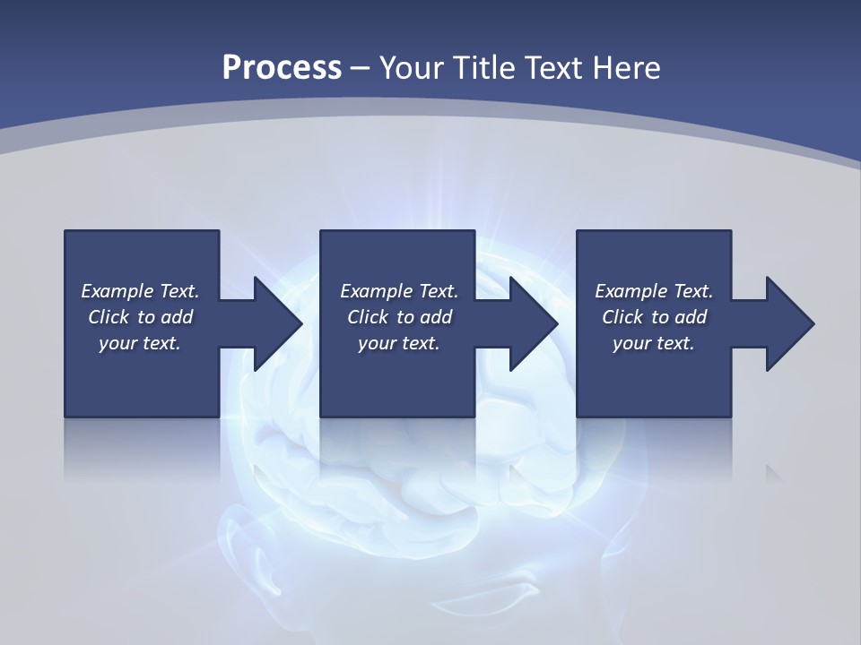A Human Head With A Glowing Light Coming Out Of It PowerPoint Template