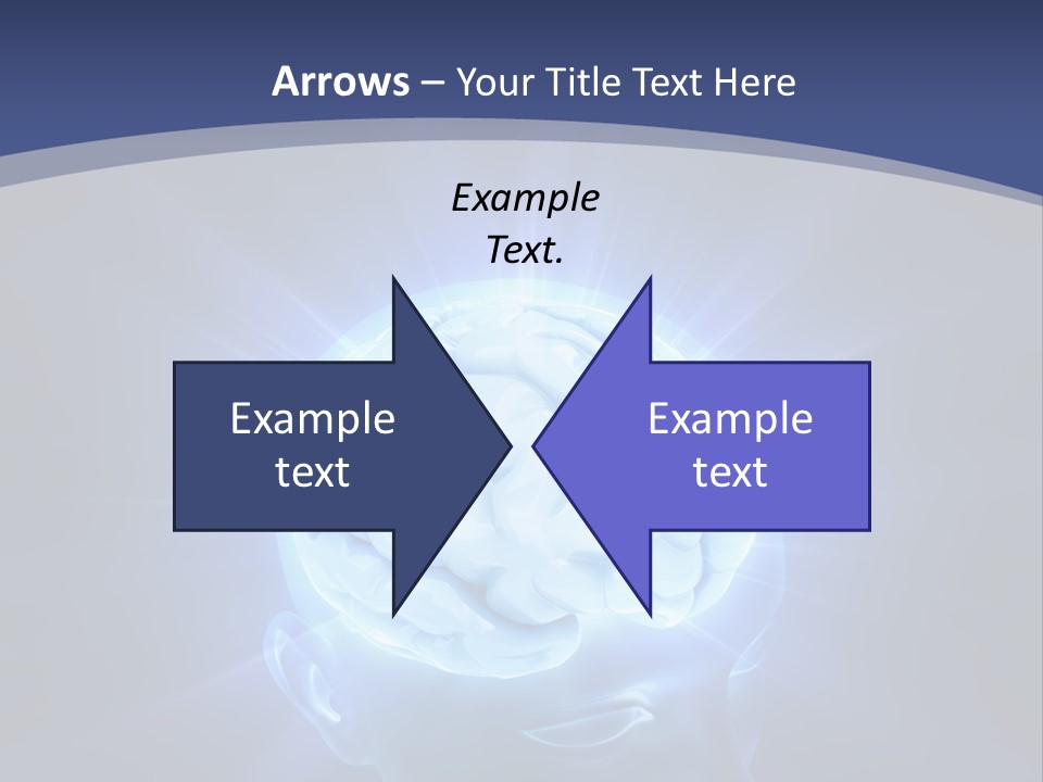 A Human Head With A Glowing Light Coming Out Of It PowerPoint Template
