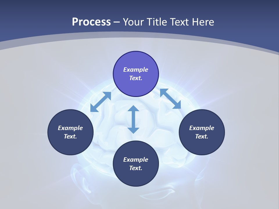 A Human Head With A Glowing Light Coming Out Of It PowerPoint Template