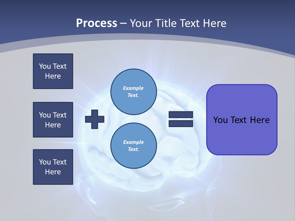 A Human Head With A Glowing Light Coming Out Of It PowerPoint Template