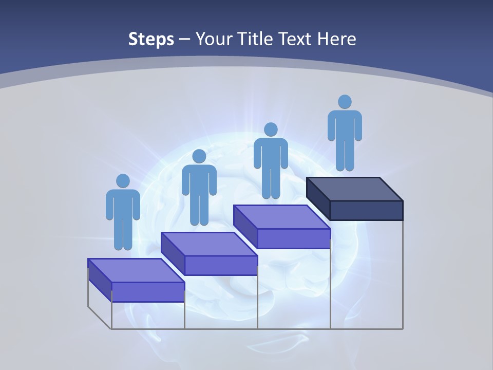 A Human Head With A Glowing Light Coming Out Of It PowerPoint Template